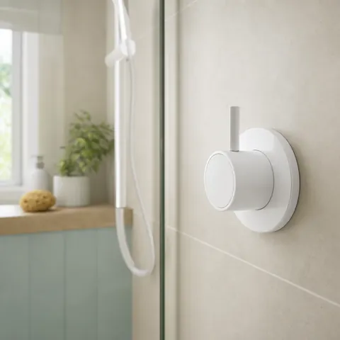 Bathroom pull-cord switch for an electric shower