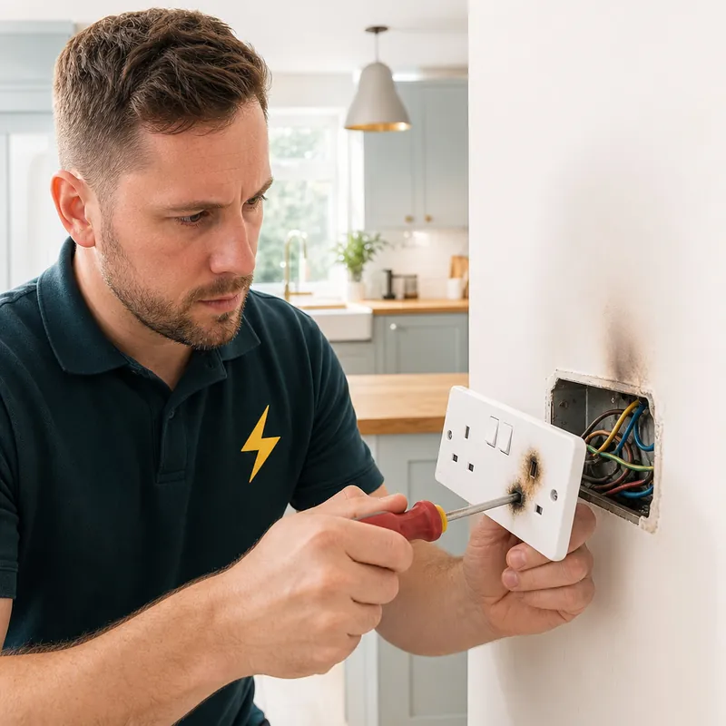 Overheating socket investigated