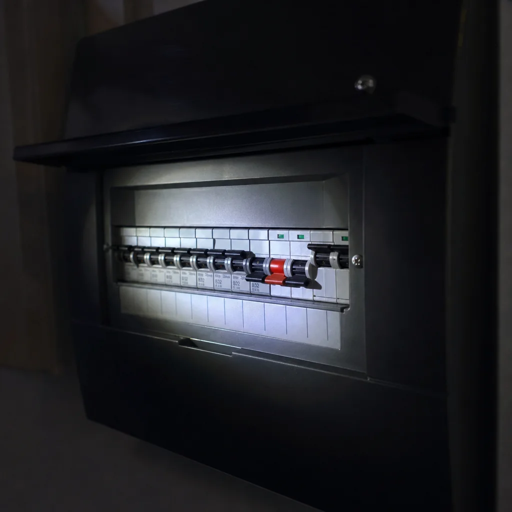 Diagnosis in progress at the consumer unit